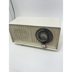 Vtg GE General Electric Tube AM Table Radio Working Model T-199D